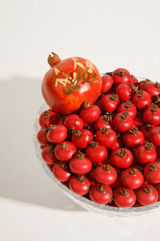 GLASS BOWL POMEGRANATE